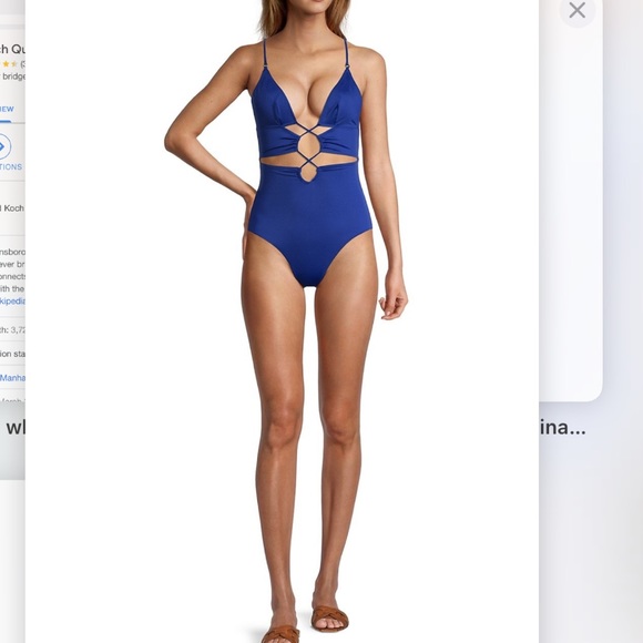 Stella McCartney**Sexy Blue Monokini One-Piece**Small $485 NWT - Picture 4 of 6